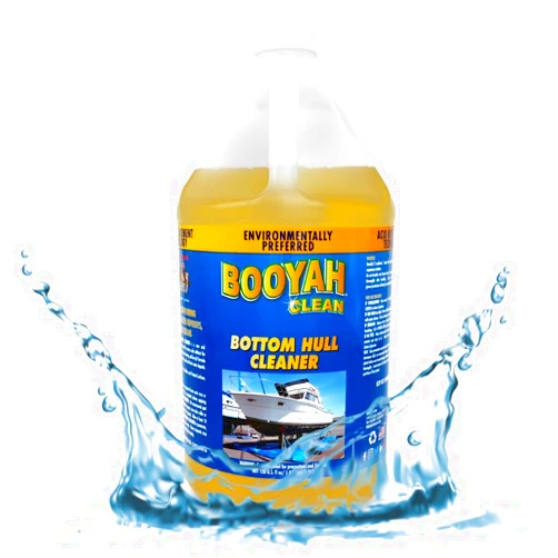 Booyah Clean Bottom Hull Cleaner – Environmentally Preferred Non-Acid, Non-Fuming Formula Removes Scum Lines, Hard Water Deposits, Scale, Barnacles, Mussels, and Rust Stains
