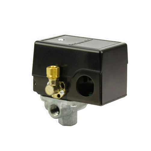 Hubbell Pressure switch for air compressor made by Furnas / Hubbell 69JF7LY2C 95-125 Four port w/ unloader & on/off lever