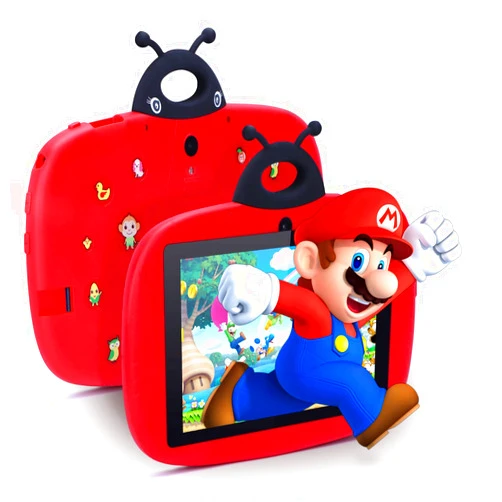 C idea 7 Inch Tablets for Kids,Android 12 Kids Tablet Age 2-5,32GB ROM+512GB Storage Expandable,Iwawa Pre-Installed Small Smart Kids Tablets for Girls Boys Children Educational(Ladybug)