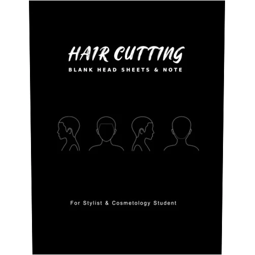 Book bubble Hair Cutting Blank Head Sheets & Note For Stylist & Cosmetology student: Templates to plan out haircut