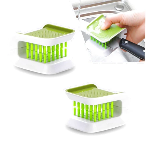 JawGrew 2 Pack Car Belt Cleaning Brush, U-shaped Double-sided Design, Portable Multifunctional Durable Cleaning Tool for Car Home, Universal Tableware Cleaning Brush Accessories (Green)