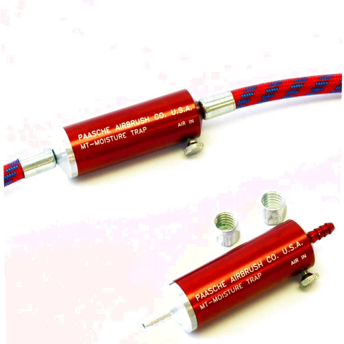Paasche Airbrush Airbrush Moisture Trap for Air Hose, Medium, Red