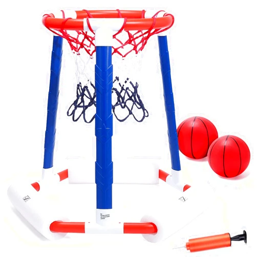 EagleStone Pool Basketball Hoop, Floating Inflatbale Pool Basketball Games Toys with 2 Pool Balls and Pump,Swimming Pool Outdoor Play Toddler Basketball Hoop Indoor for Kids Adults Age 8-12,