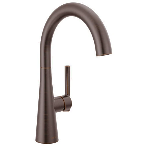 Delta Faucet Bar Faucet Oil Rubbed Bronze, Bar Sink Faucet Single Hole Oil Rubbed Bronze, Wet Bar Faucets, Prep Sink Faucet, Faucet for Bar Sink, Venetian Bronze 14882LF-RB