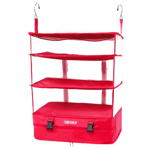TABITORA Portable Hanging Travel Shelves Bag Packing Cube Organizer Suitcase Storage Large Capacity