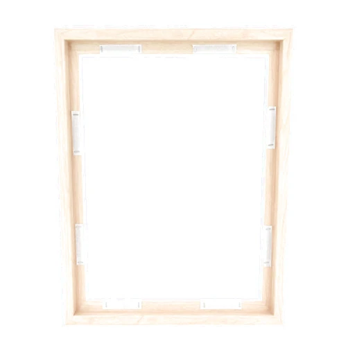 MCS Canvas Float Frames 16x20 Frame, Natural Woodgrain Frame for Finished Canvases, Vertical & Horizontal Wall Hanging Large Frame with Adhesive for Canvas Paintings (1-Pack)