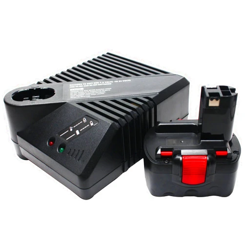 Upstart Battery Replacement for Bosch 52314 Battery + Universal Charger Compatible with Bosch 14.4V Power Tool Batteries and Chargers (3300mAh NIMH)