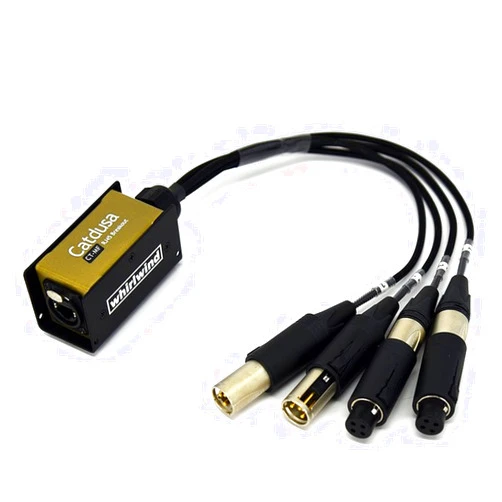 Whirlwind CT-MF Cat5e Ethercon to 4 XLRF/XLRM Convert Con Snake, 1.5 Feet
