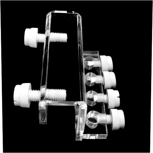 Saricho Aquarium dosing pump tubing holder Fixture,Dosing tubing holder for aquarium air pump accesories，Acrylic dosing container tube fixture holder for dosing pump（1 or 2 Pieces Pack） (1 Pieces Pack)