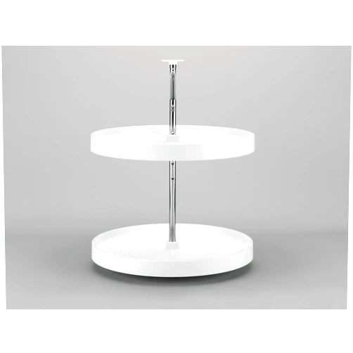 Rev-A-Shelf 24in Full Round Polymer Lazy Susan Set White