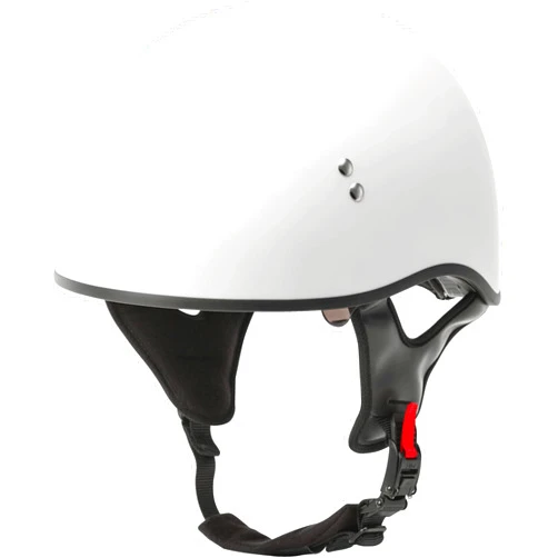 GMAX HH-65 Naked Motorcycle Street Half Helmet (White, Large)