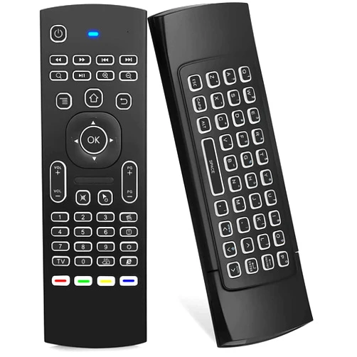 Guiheng MX3 Pro Mini Keyboard Backlight Fly Remote Mouse,Android TV Remote Control,IR Learning Mini Wireless Keyboard for Android TV Box.HTPC.IPTV.Pad.PS3/PS4