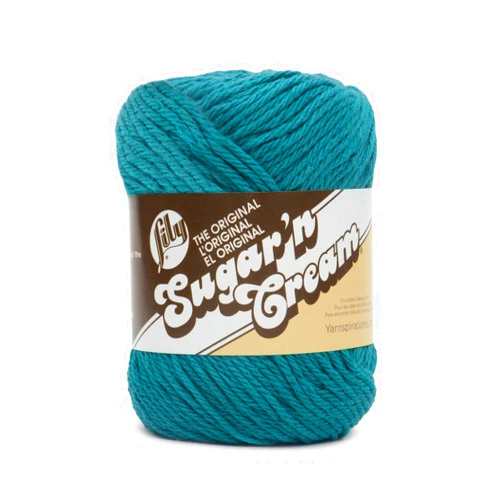 Lily SUGAR N CREAM SB Yarn, Teal