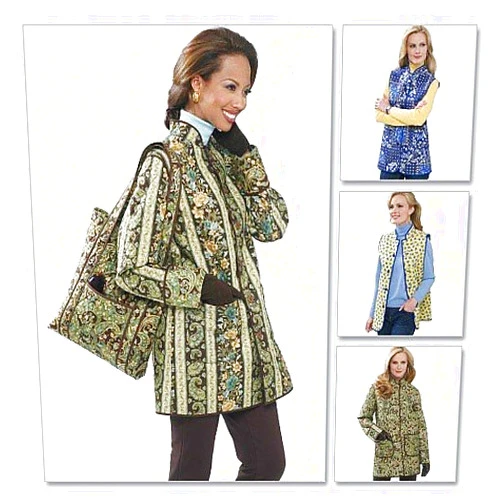 Logeso(TM) Misses' Reversible Jacket and Vest; and Tote BB 8 10 12 14 Pattern B5532
