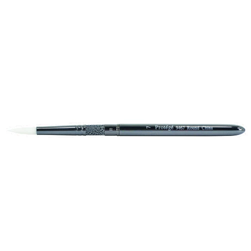 Connoisseur Fine Art Products Set White Nylong Watercolor, 7 Round Nylon Travel Brush