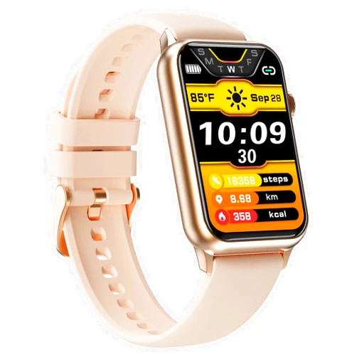 Wontrum Smart Watch, Health Fitness Tracker Watch for Women Men with 24/7 Heart Rate Spo2 Blood Pressure Monitor Sleep Tracker 128 Exercise Modes Step Calorie Counter Pedometer IP68 Waterproof for Android iOS