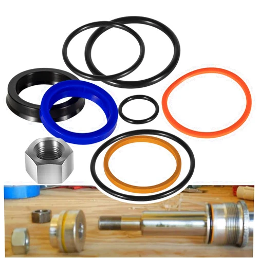 Usvehj 2-Pack 6803329 7137769 Hydraulic Lift Cylinder Seals Kit, Replace for Skid Steer Lift Hydraulic Cylinder Seal Kit, Fit for Bobcat 444, 500, 520, 530, 533, 540, 542B, 643, 731, 743 etc