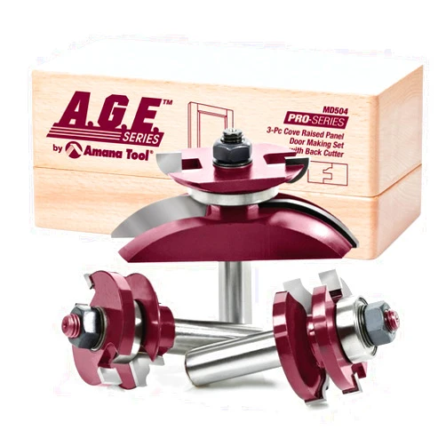 A.G.E. Series 3Pc Cove Doorset W/Back Cutter (MD504)
