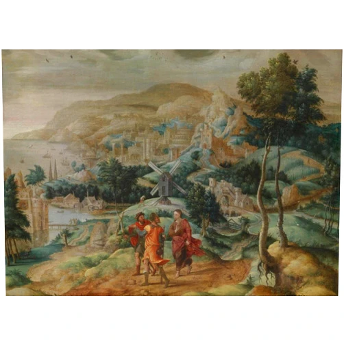 ArtDirect The Journey to Emmaus 14x10 UnFramed Art Print Poster Ready for Framing by Lucas Gassel