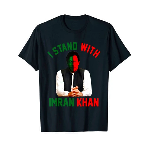 Pakistan PTI Support Imran Khan Free Pakistan I Stand With Imran Khan PTI Party Pakistan Support Freedom T-Shirt