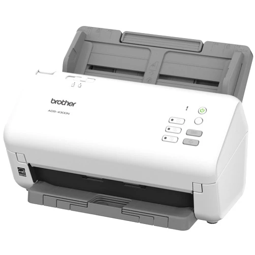Brother ADS-4300N Professional Desktop Scanner with Fast Scan Speeds, Duplex, and Networking,White