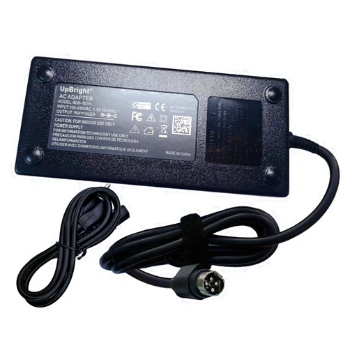 UpBright 4-Pin 12V AC/DC Adapter Compatible with Partner Tech SP-1030 BZ POS Terminal EDAC EDACPOWER EA12101A-120 EA12101A120 XP Power AHE220PS12 12VDC 12A 15A 150W 180W DC12V Supply Cord Charger PSU
