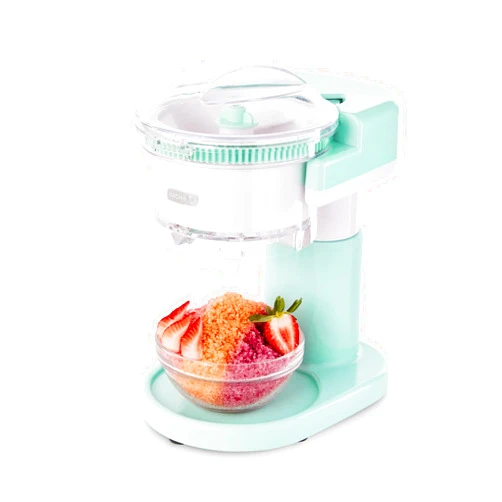 Dash Shaved Ice Maker - Frozen Dessert Maker for Snow Cones, Slushies, Cocktails & More - Easy to Use & Clean - Space-Saving Design - Aqua