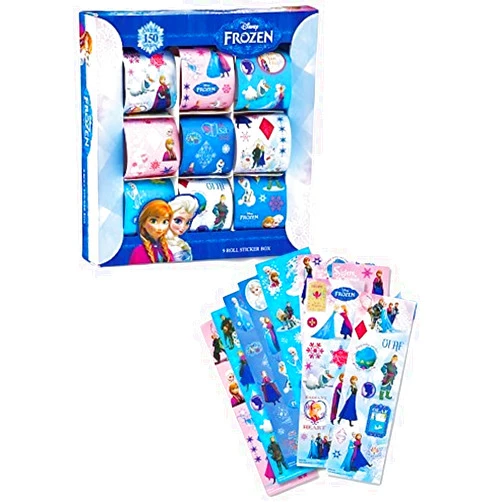 Collections Etc Disney Frozen 9 Rolls Sticker Collection Set