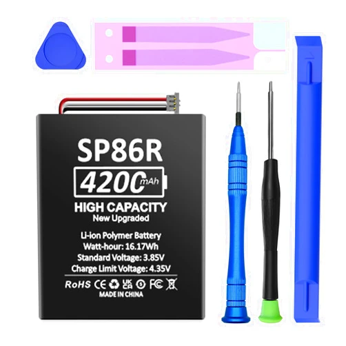 SHENMZ 4200mAh Replacement Battery for PS Vita 2000, PSV2007, PCH-2007, fits Part Number 4-451-971-01, SP86R, Game Console Cameron Sino CS-SP860SL 3.7V Li-ion
