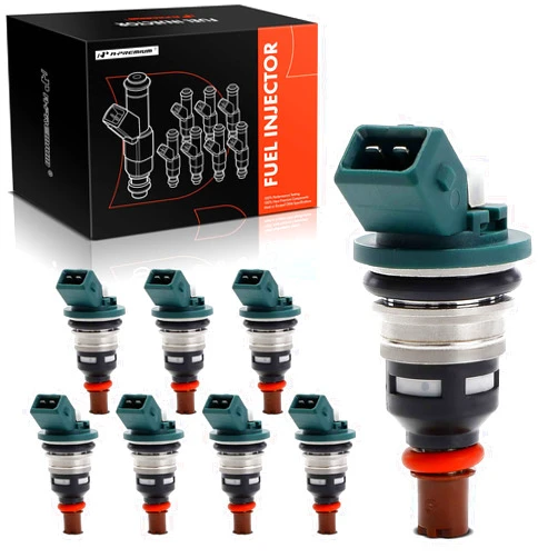 A-Premium 2 Holes Set of 8 Fuel Injectors Compatible with Jaguar XJR 1998-2003, XKR 2000-2002, Vanden Plas 2000-2003, 4.0L