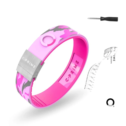 cPRIME Sport Balance Bracelet NEO Thinline, Silicone Energy Bracelet Women Sport Bracelet Wristband Provide Endurance Strength for Sports Yoga