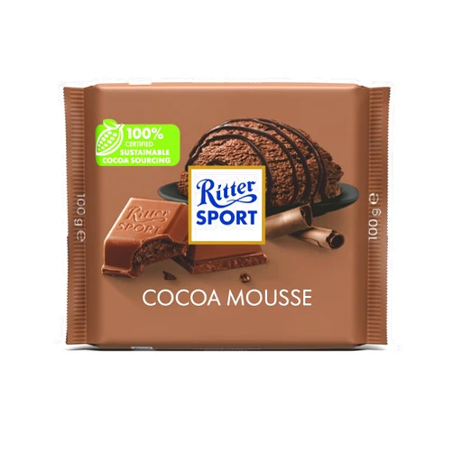 Ritter Sport Kakao (Cocoa) Mousse Chocolate - Pack of 3