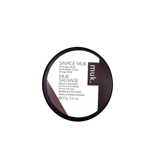 MUK. Haircare Savage Semi Matte Styling Mud, Hair Product, Hair Paste for Men, Strong Hold, Low Shine - 3.4oz