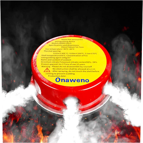 Onaweno Micro household fire extinguisher, small car battery fire extinguishing device, small distribution cabinet fire extinguishing device, outdoor power supply fire extinguishing device