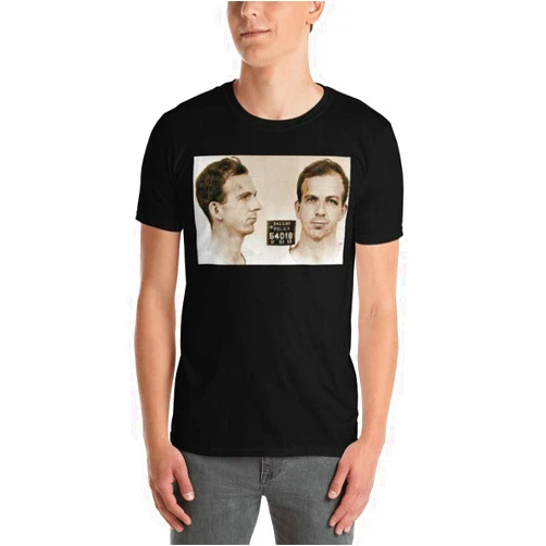 Tony Rubino Lee Harvey Oswald Mug Shot Nov 22 1963 Horizontal Painting Mugshot T-Shirt
