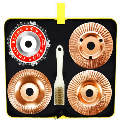 CHENTUOPO Upgraded 5pcs Wood Carving Disc Set for 4