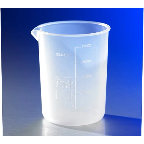 Corning - Reusable Plastic Low Form 50mL Beaker, Perfluoroa lkoxy-Copolymer, CS12