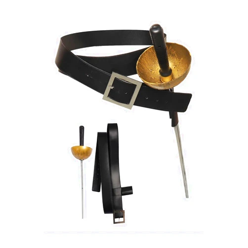 Cekalue Kids Cosplay Sword Adjustable Leather Holder Belt Medieval Pirate Cat in Boots Costume Accessory