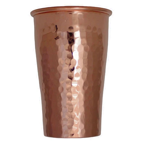You Deserve Better YDB Copper-CC Series(17.7floz)-Stunning Thickest Heavy Unlined Uncoated Hammered Copper Water Tumbler, Moscow Mule, Tumbler Cold Beverage, Cocktail Tumblers (Hammered)