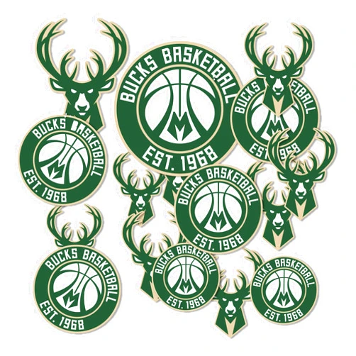 Desert Cactus Milwaukee Bucks NBA Officially Licensed Sticker Vinyl Decal Laptop Water Bottle Car Scrapbook (Type 1-1)