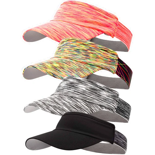 SATINIOR 4 Pieces Sun Visor Hats Adjustable Sports Visor Cap Quick Dry Hat for Women Men Tennis Cycling Running Golf Jogging