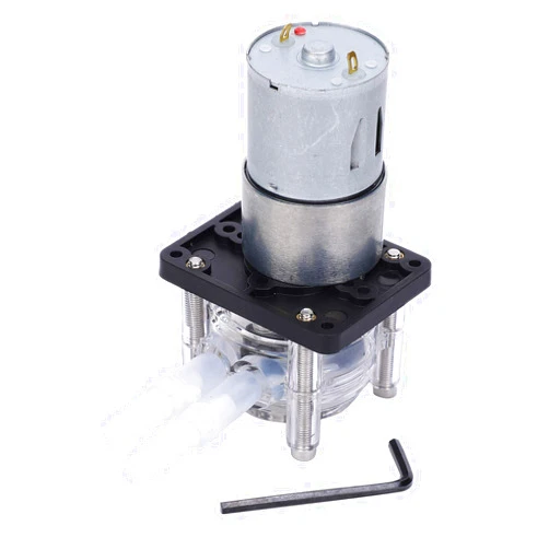 Yuecoom DC Vacuum Pump, High Flow Corrosion Resistant Vacuum Peristaltic Self Priming Pump with DC Motor 12V for Aquarium Chemicals Liquids and Other Dosing Additives