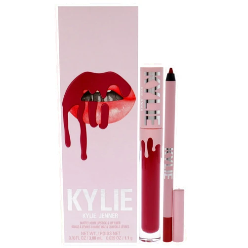 Kylie Cosmetics Matte Lip Kit - 103 Better Not Pout for Women - 2 Pc 0.10 oz Matte Liquid Lipstick, 0.03 oz Lip Liner