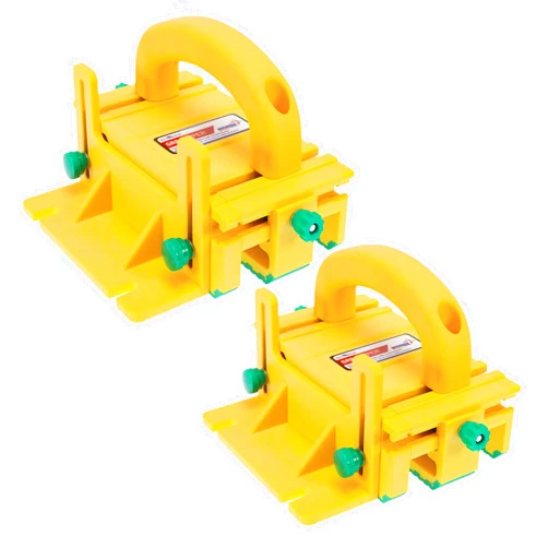MICRO JIG MICROJIG GRR-RIPPER GR-100 3D Adjustable Table Saw Pushblock, 2-Pack, Yellow