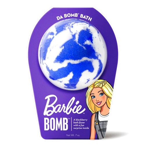 DA BOMB Bath Barbie Purple Swirl Bath Bomb, 7oz