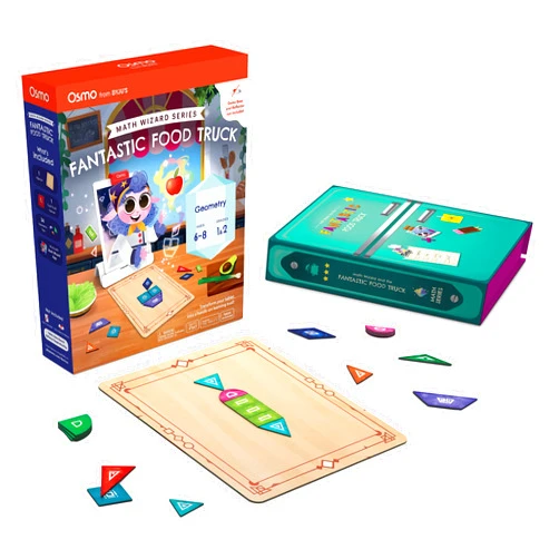 Osmo - Math Wizard and the Fantastic Food Truck Co. Games iPad -Ages 6-8/Grades 1-2 -Learn Geometry-Curriculum-Inspired-STEM Toy Gifts for Kids, Boy & Girl-Ages 6 7 8 (Osmo Base Required)