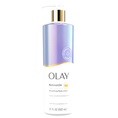 Olay Body Lotion Smoothing for Women with Retinol, 24hr Moisturizing, Vitamin E & Vitamin B3 Complex, Fast Absorbing Formula, 17 fl oz