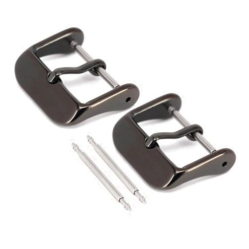 Wellfit 2 Pack Watch Straps Bands Buckle Replacement, Watch Band Clasp, Choice of Color and Size, Vacuum PVD Finish
