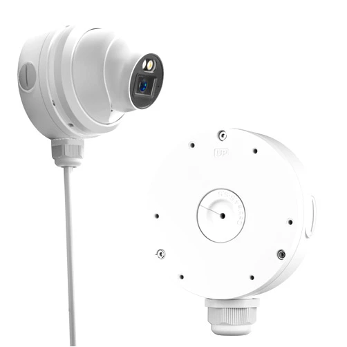 VEEZOOM Metal Junction Box,Security Camera Mount Bracket Hide Cable, Metal Electric Enclosure, Waterproof Outdoor Camera Cover, Base Junction Box only Compatible with WEEZOOM WS-N151HZ, WS-N180HZ