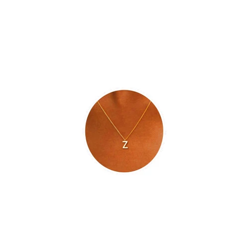 HANLI Initial Necklaces for Women - 14k Gold Plated Dainty Letter Necklace Simple Alphabet A-Z Necklace Personalized Monogram Name Necklace for Women Jewelry
